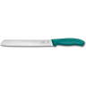 Нож для хлеба Victorinox Swiss Classic, зелёная рукоять 6.8634.21C1B