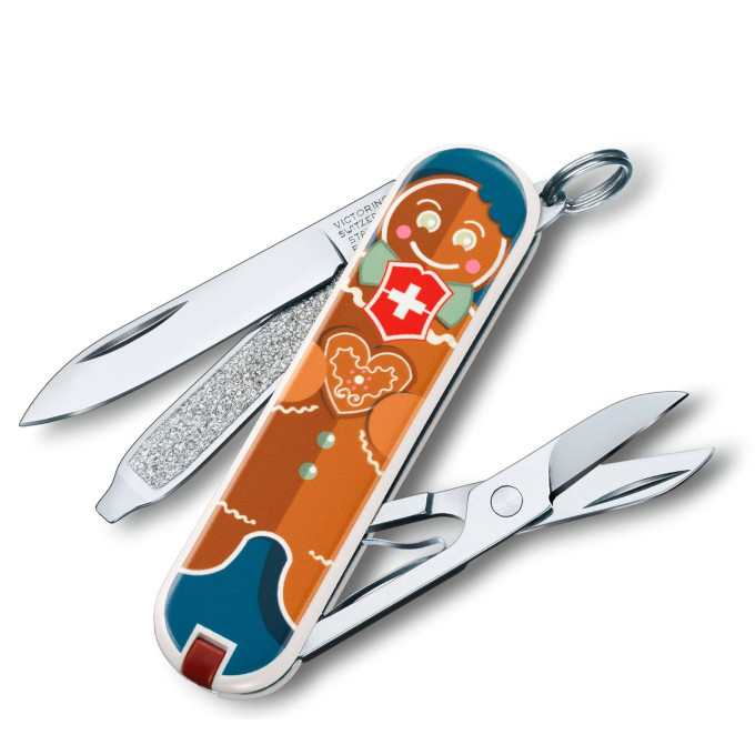 Нож-брелок Victorinox Classic Gingerbread Love, 0.6223.L1909